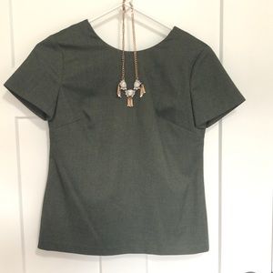 Banana Rep Blouse w/ bow detail on back